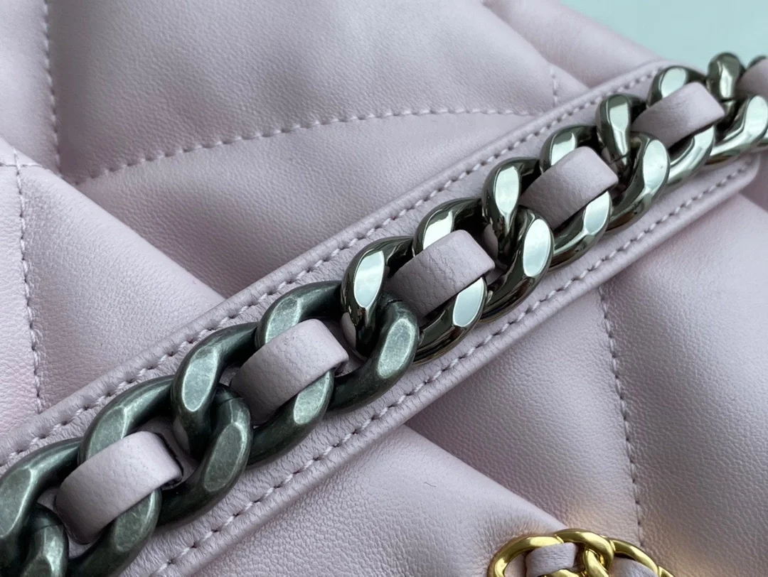 19백 라지 램스킨 핑크 상세