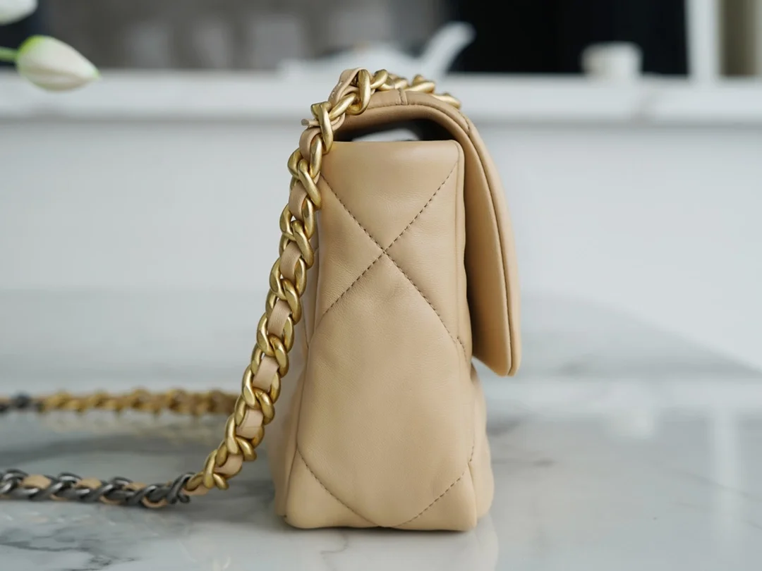 19백 미디움 램스킨 라이트 베이지 상세