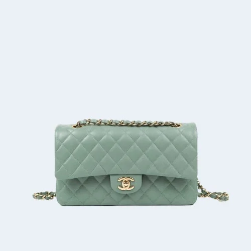 클래식 미디움 램스킨 그린 골드