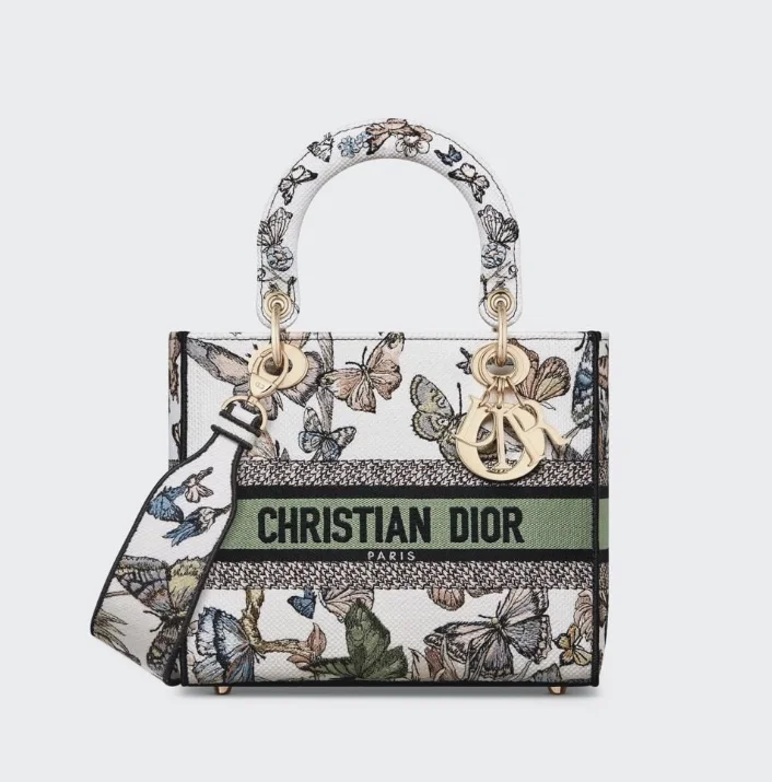 레이디 D-Lite 미디엄 백 화이트 멀티컬러 멕시코 상세