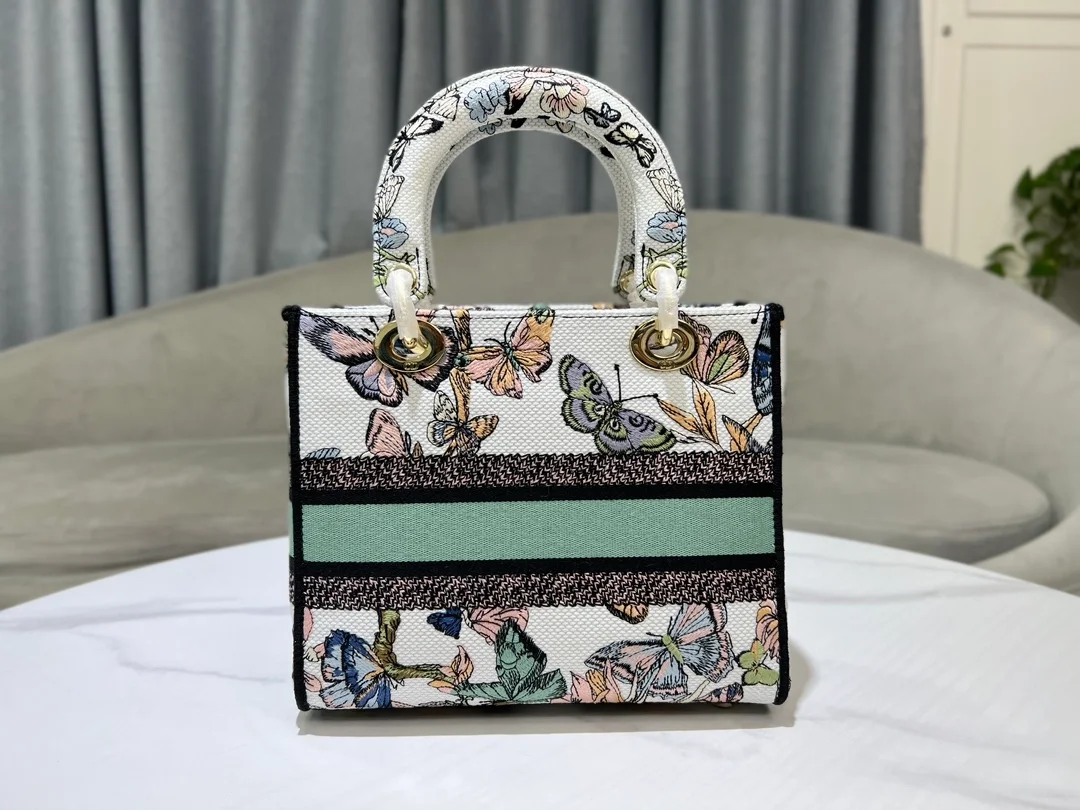 레이디 D-Lite 미디엄 백 화이트 멀티컬러 멕시코 상세