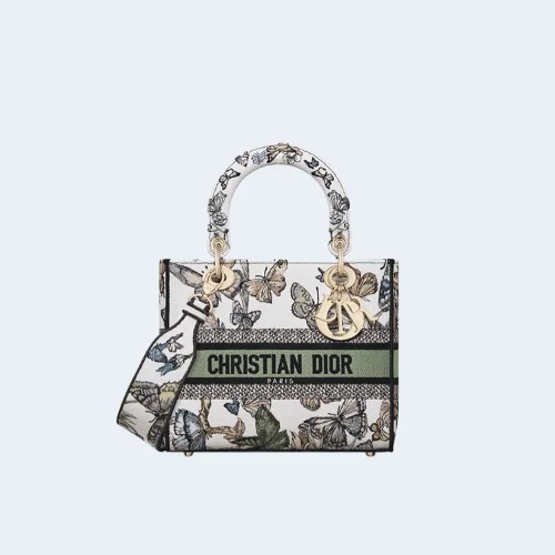 레이디 D-Lite 미디엄 백 화이트 멀티컬러 멕시코