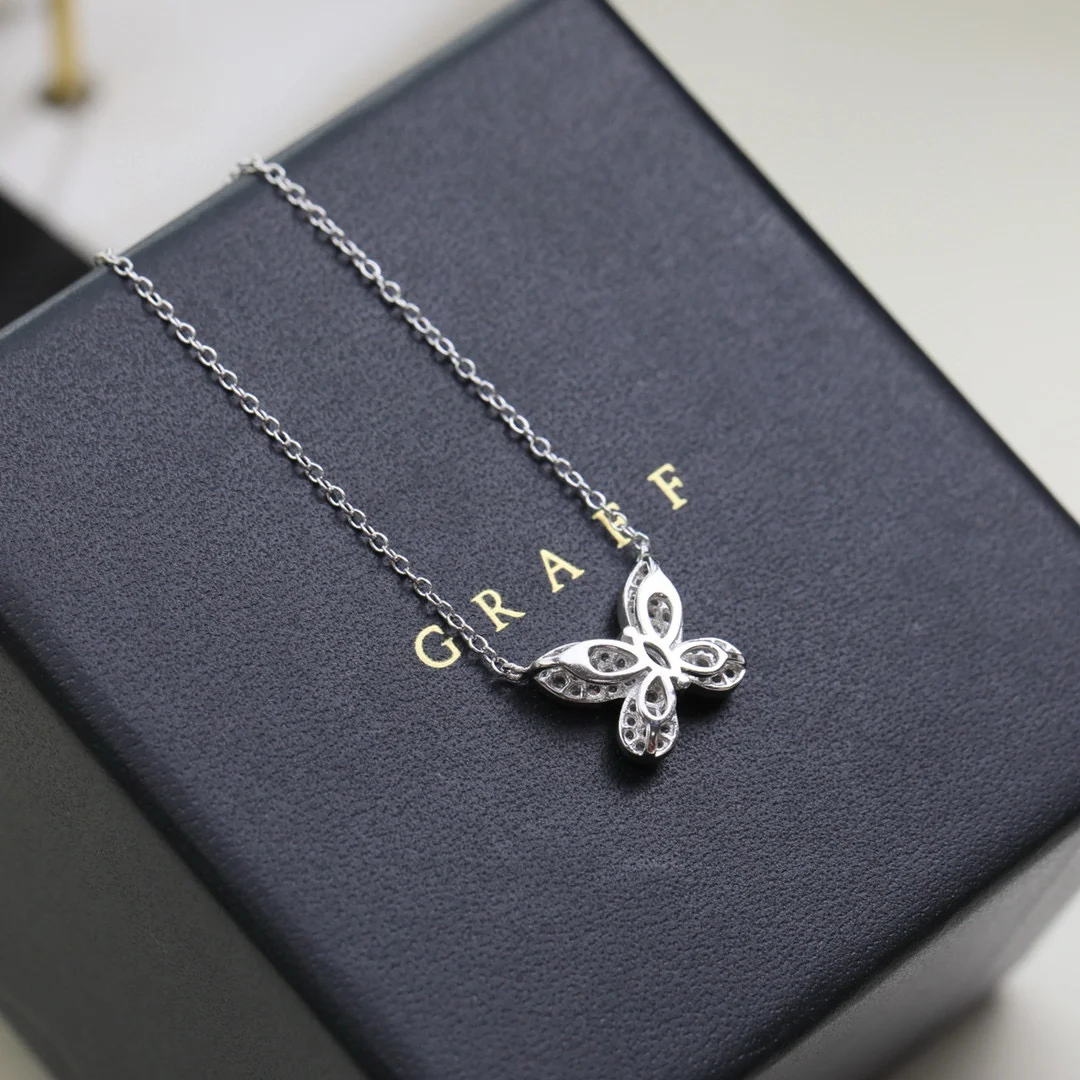 파베 버터플라이 다이아몬드 미니 펜던트 상세