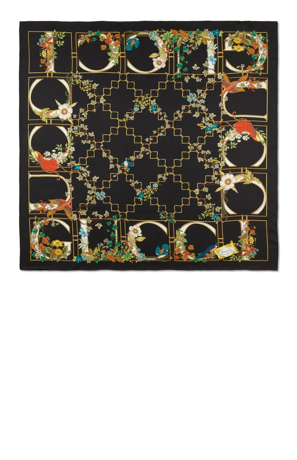 GG 홀스빗 실크 스카프 777353 상세