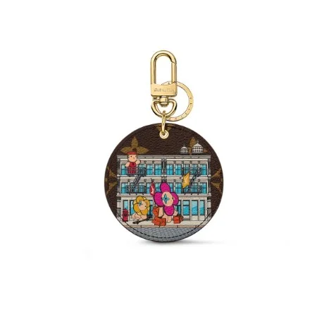 일러스트 Xmas 뉴욕 백 참 & 키 홀더 M00873