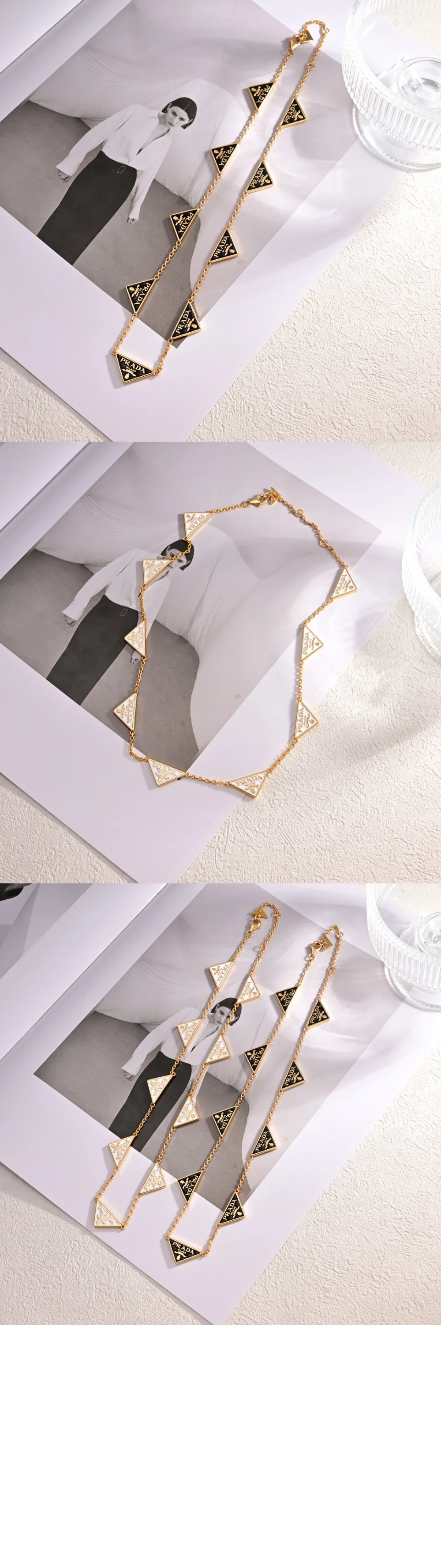 에나멜 메탈 목걸이 1IC081 상세