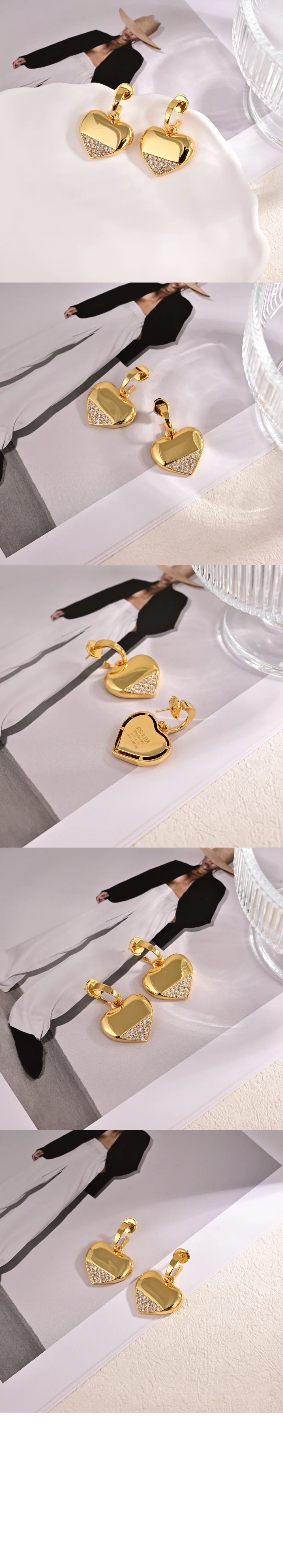 이터널 골드 펜던트 이어링 1JOA06 상세