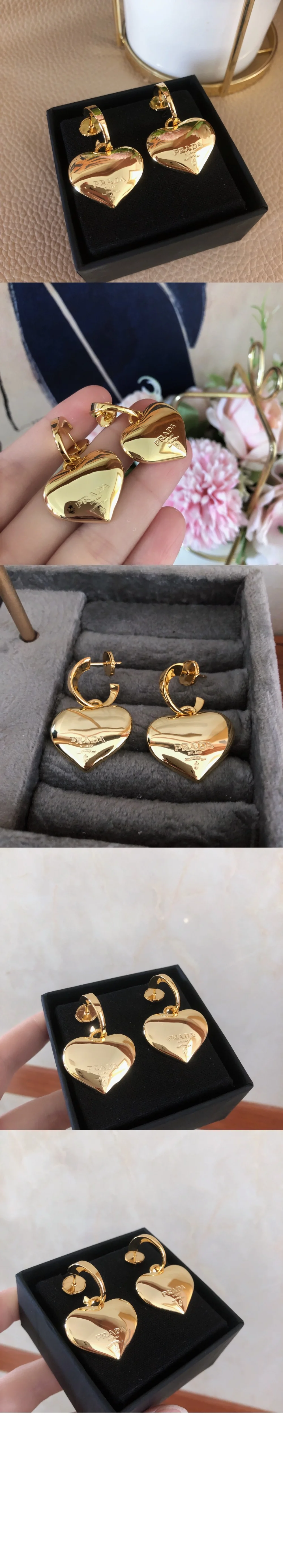 이터널 골드 중형 드롭 귀걸이 1JO967 상세