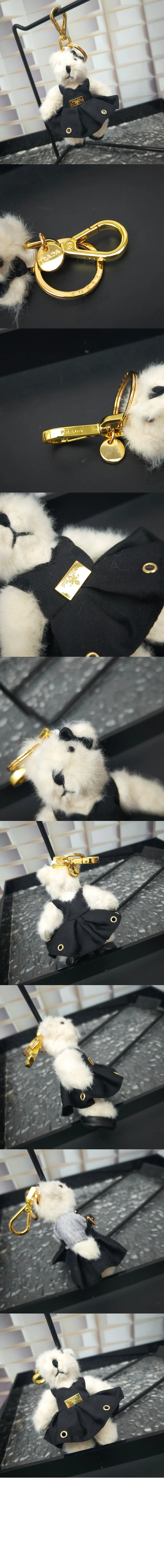 메탈 링이 달린 테디 백 참 1TO050 상세