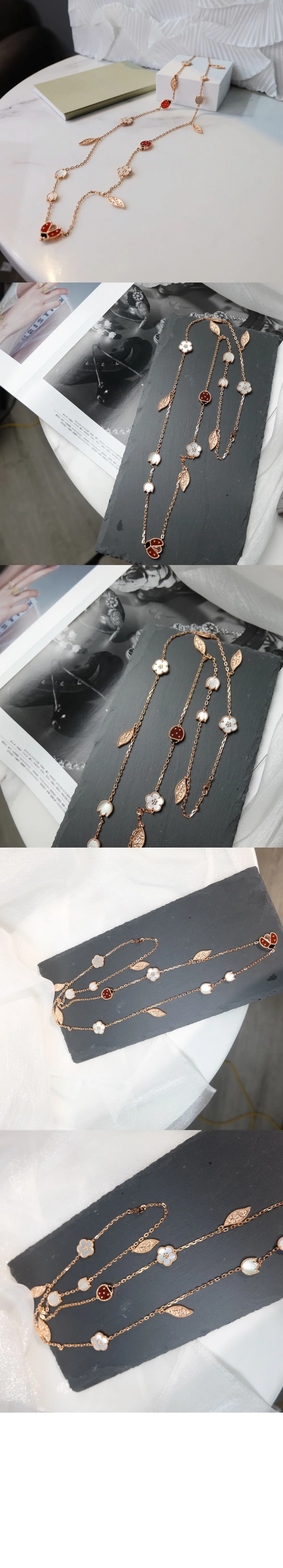 럭키 스프링 롱 네크리스 7RT00 상세