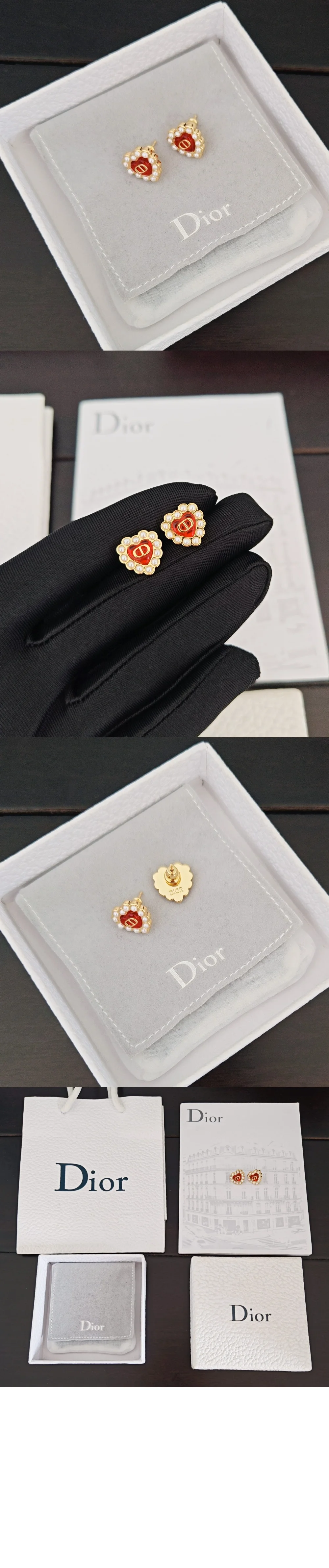 Petit CD Baroque 스터드 귀걸이 E4237 상세