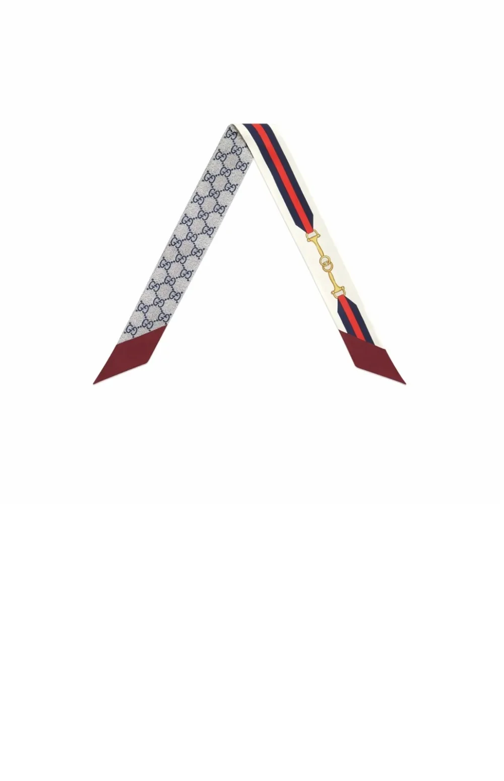 프린트 실크 넥 보우 상세