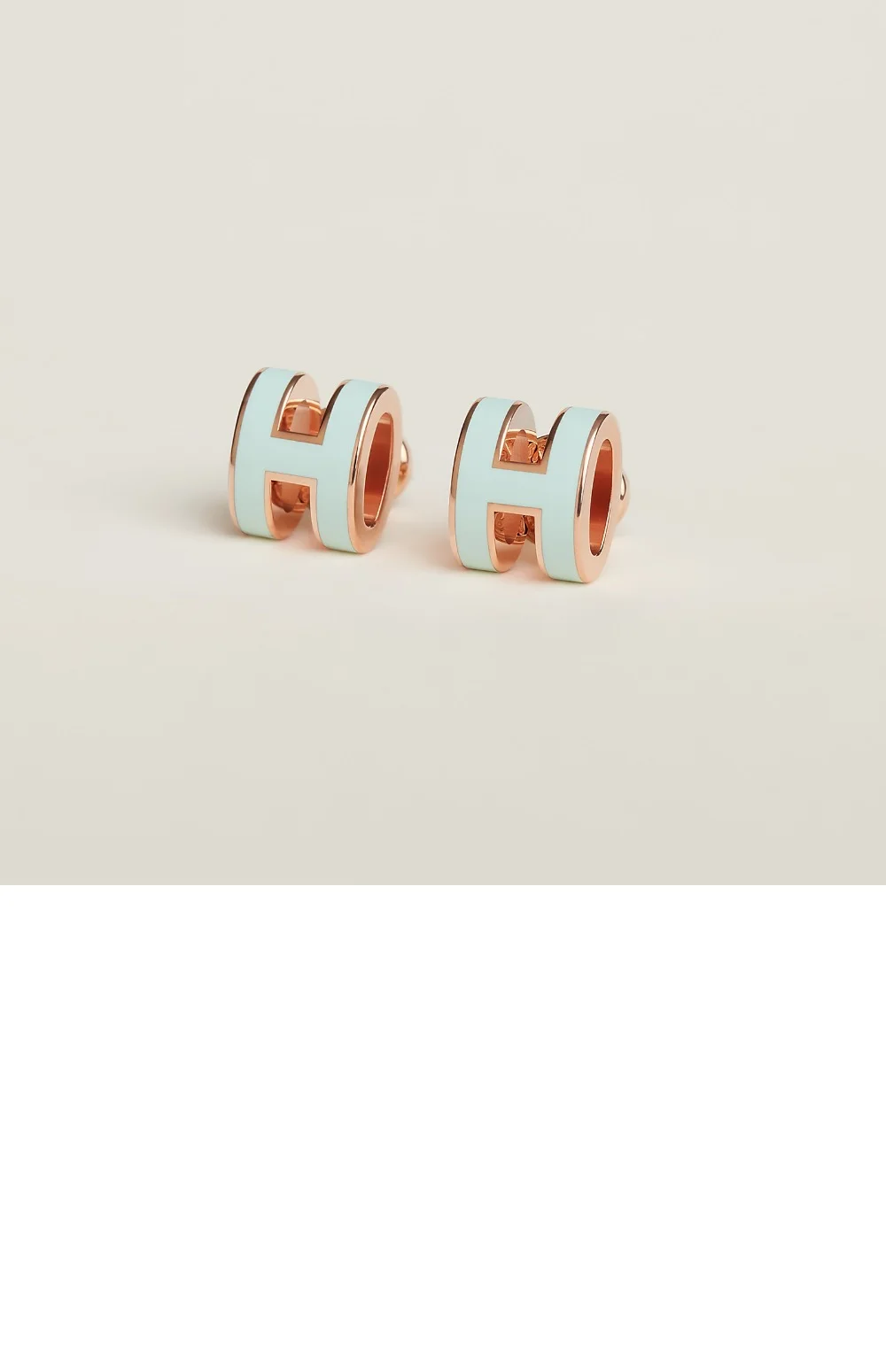 pop-h 귀걸이 민트 상세