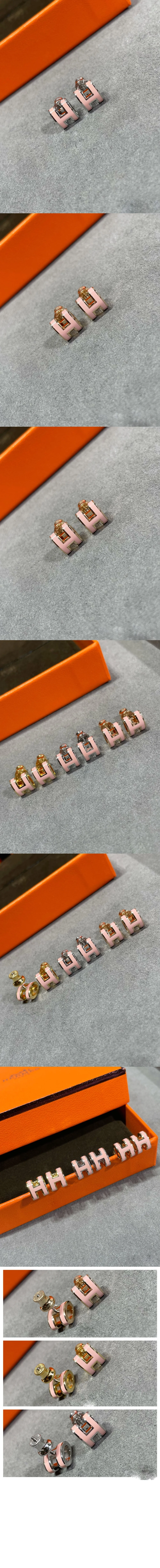 pop-h 귀걸이 핑크 상세