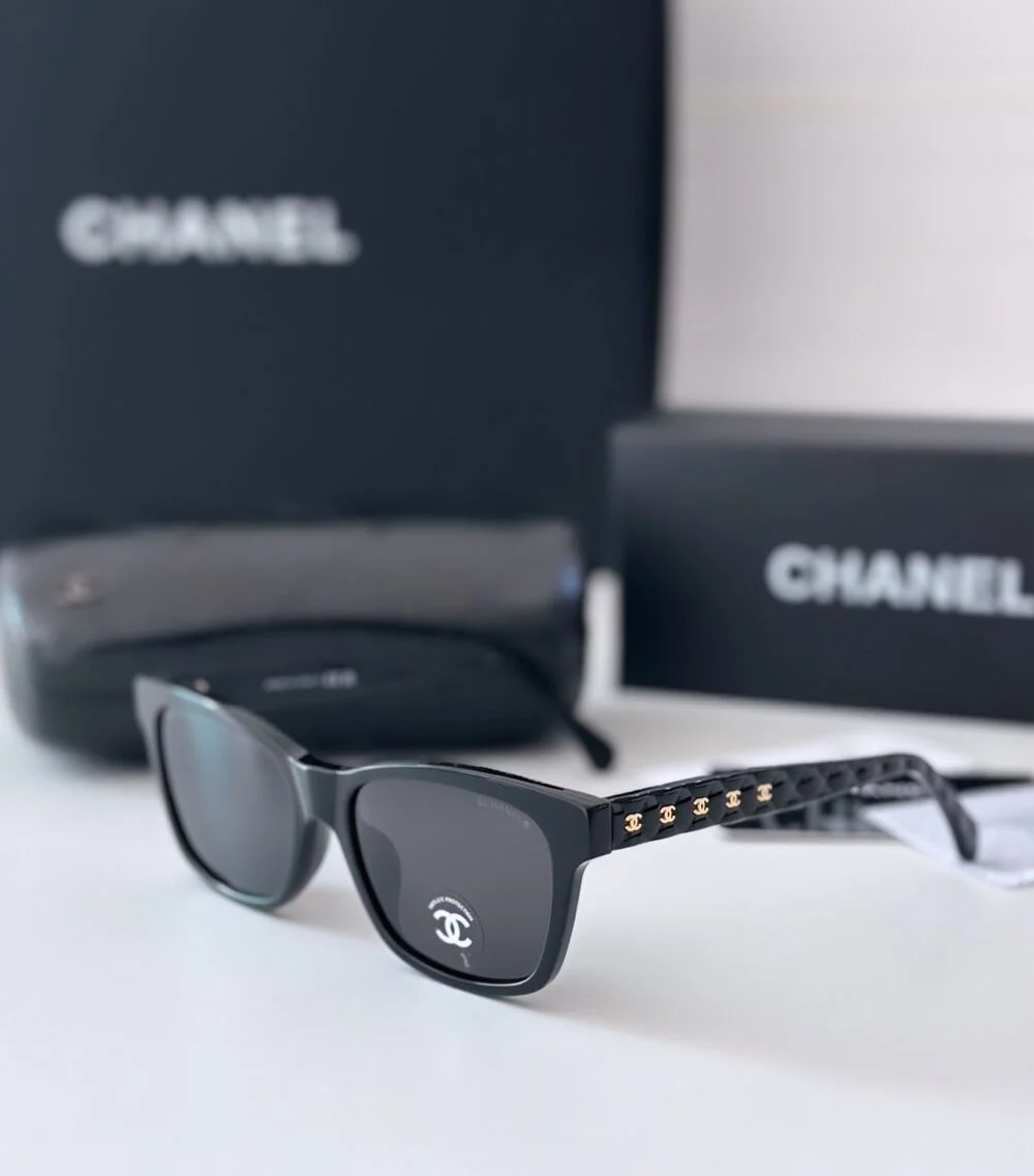 퀼팅 로고 스퀘어 선글라스