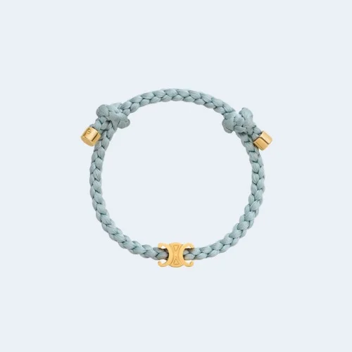 브래스 골드 피니쉬 실크 트리옹프 브레이슬릿