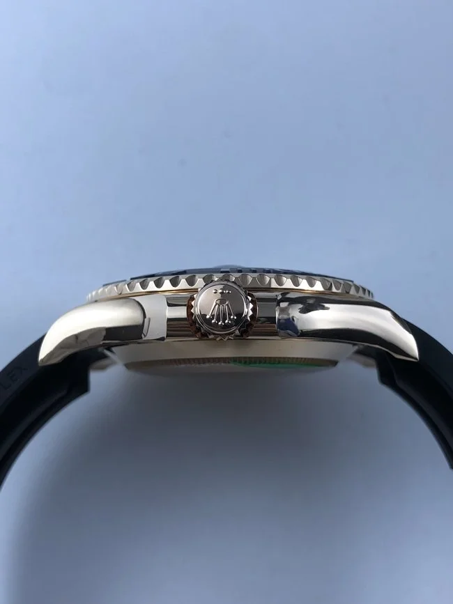 요트마스터 로즈골드 오이스터 러버 밴드 상세