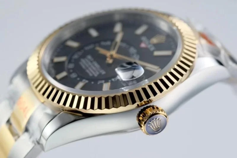 오이스터 스카이 드웰러 옐로우 골드 상세