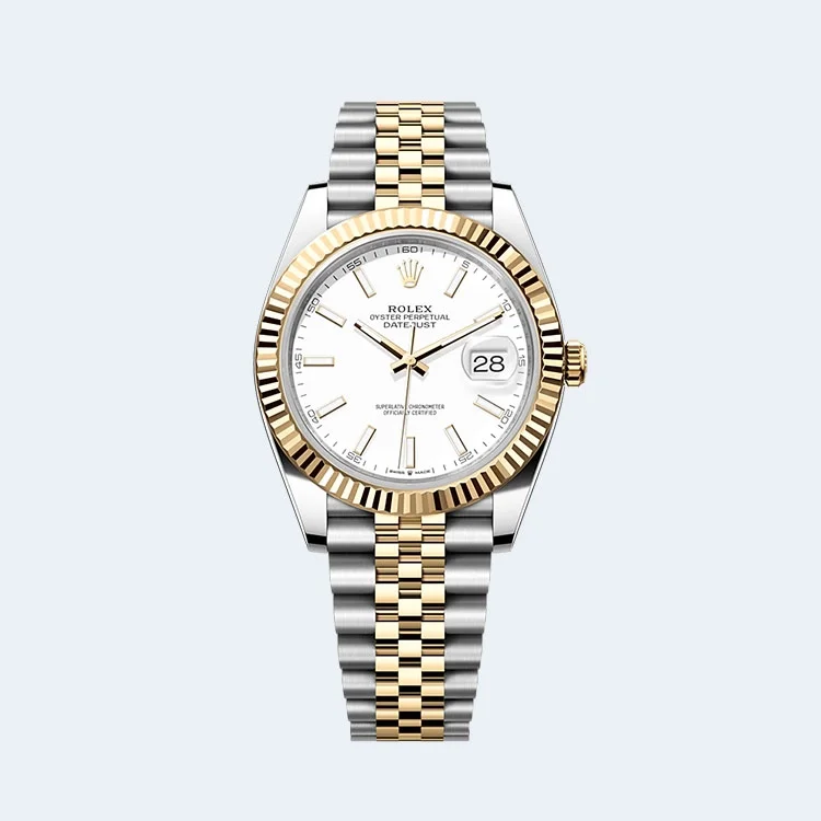데이트저스트 오이스터 옐로우 골드 상세