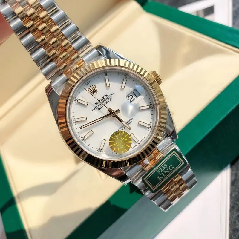 데이트저스트 오이스터 옐로우 골드 상세