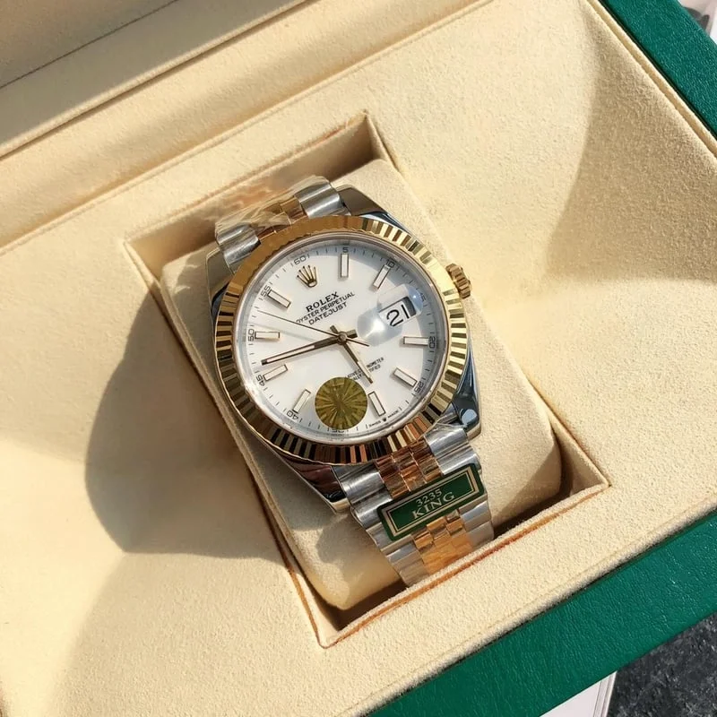 데이트저스트 오이스터 옐로우 골드 상세