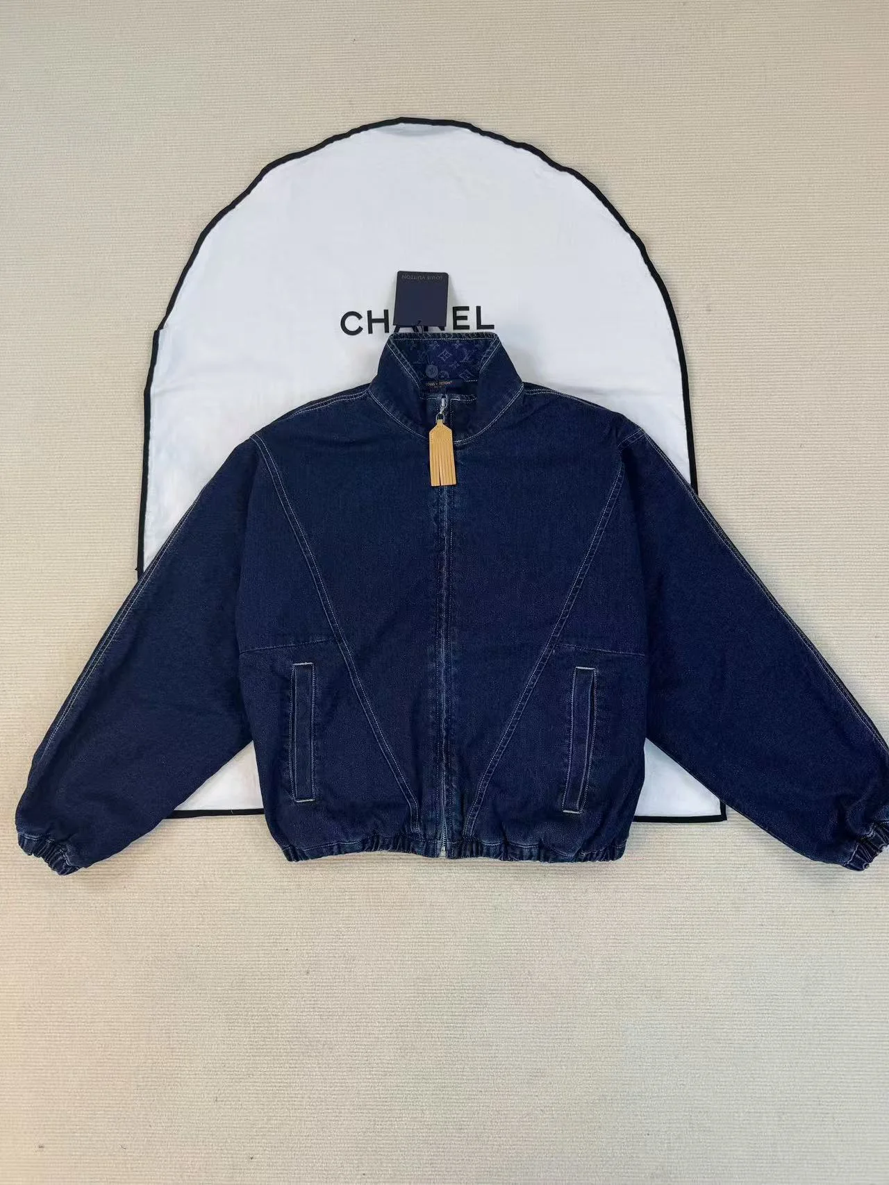 집업 데님 자켓 상세