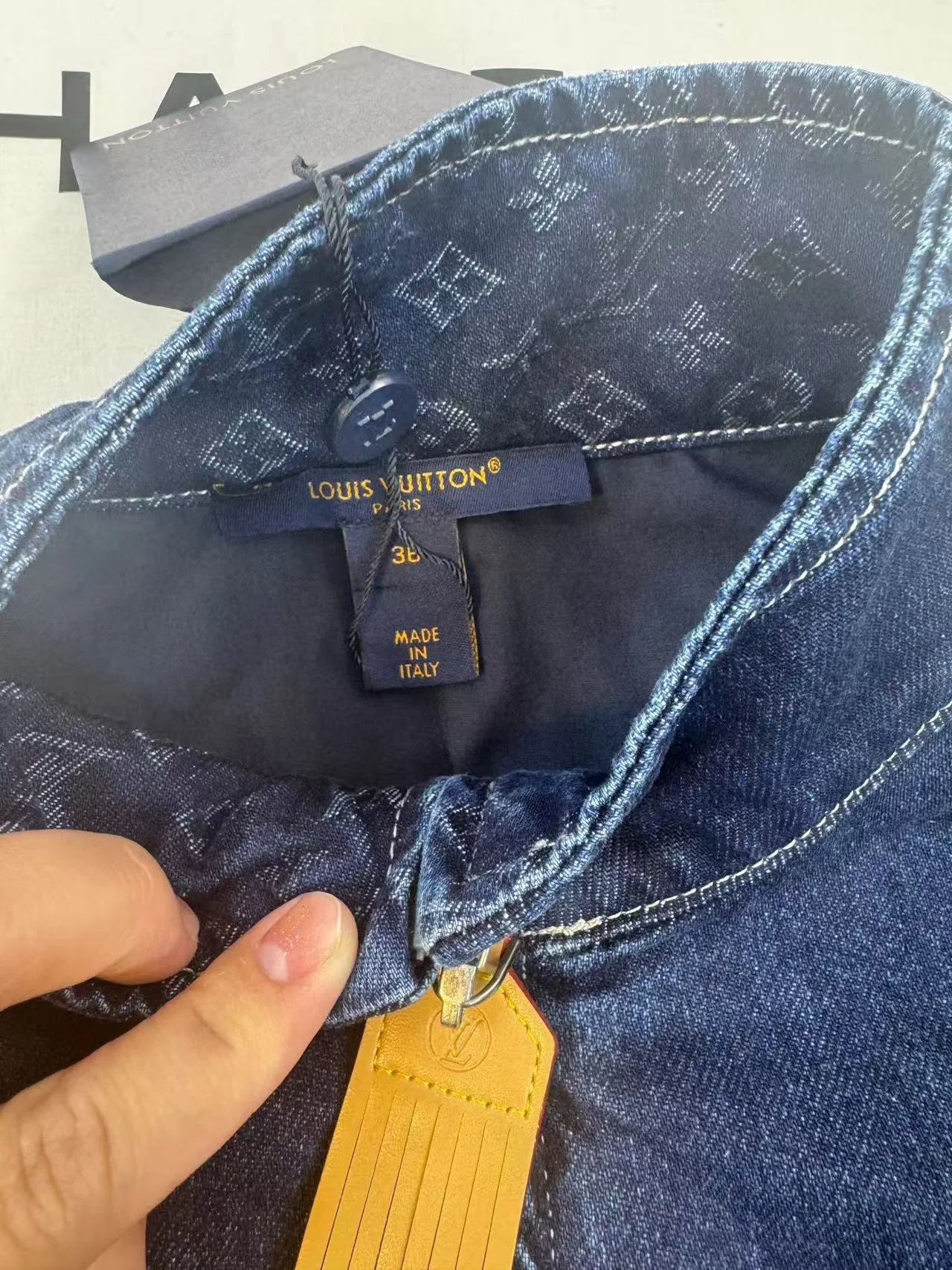 집업 데님 자켓 상세