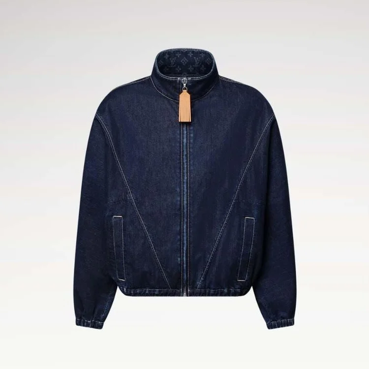 집업 데님 자켓