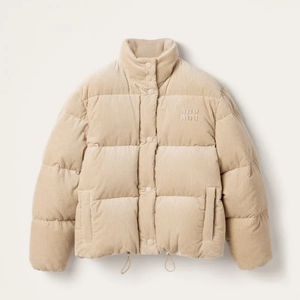 코듀로이 다운 재킷
