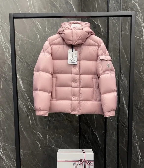 마야 70 다운 숏 패딩 핑크