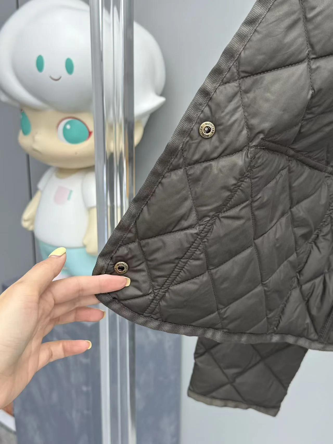 치트르 다이아몬드 퀼팅 패딩 셔츠 재킷 상세
