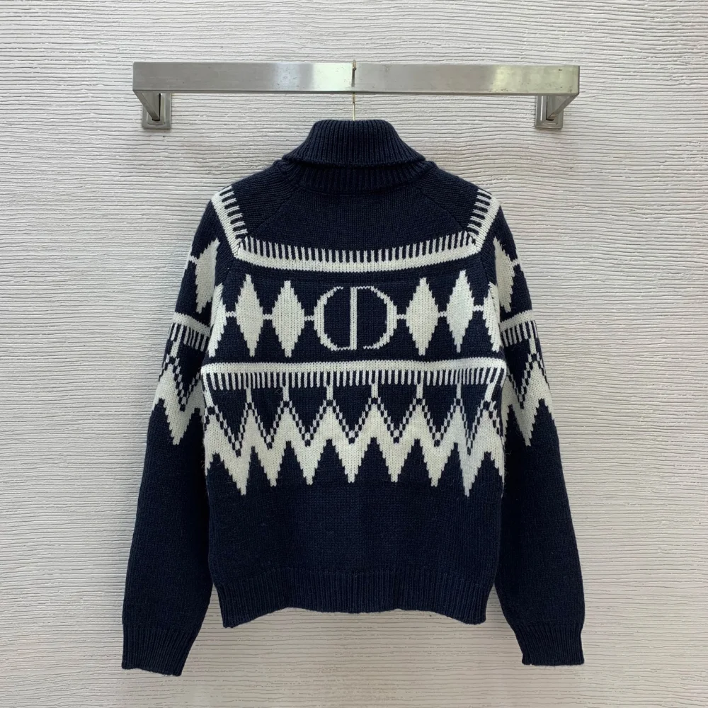 하이넥 울 니트 상세