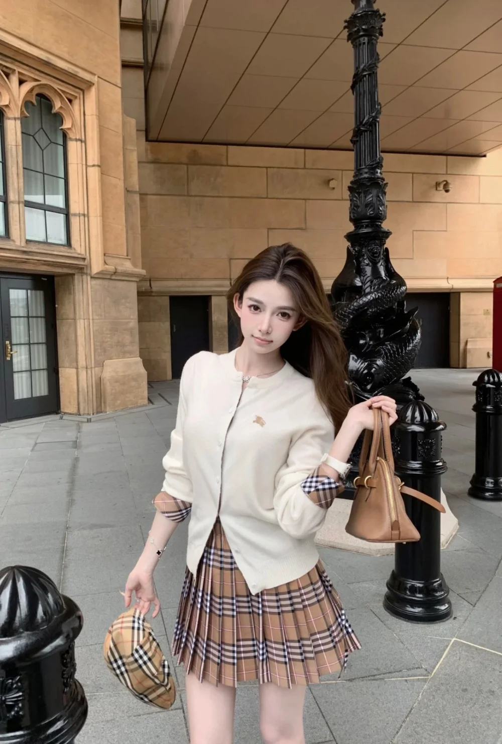 울 니트 가디건 상세