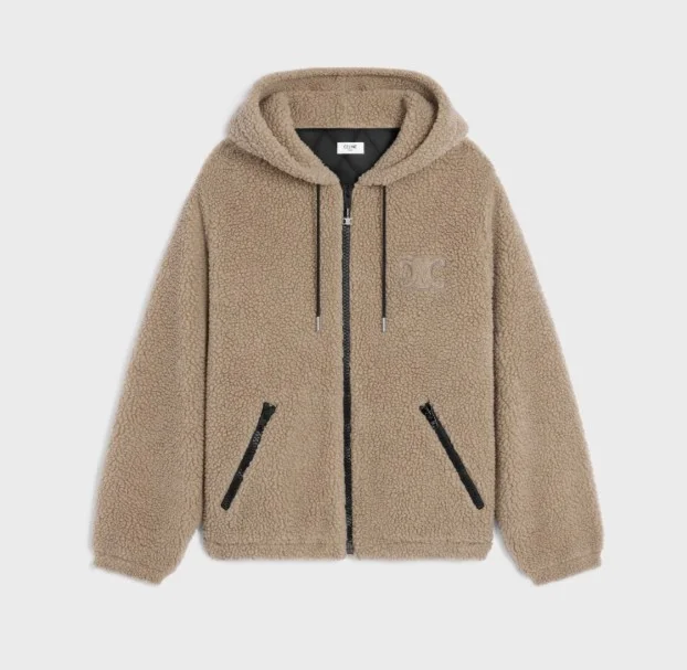 후드 재킷 울 코튼 플리스