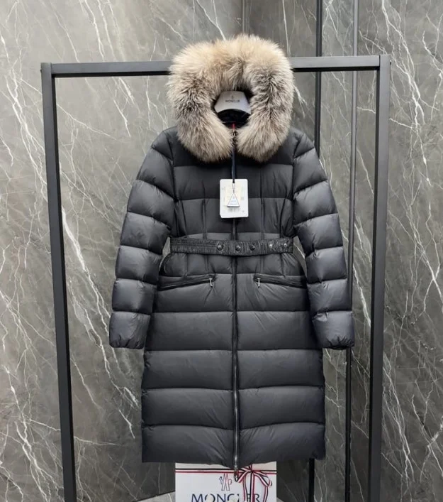 보에딕  여성 롱 패딩 브라운퍼