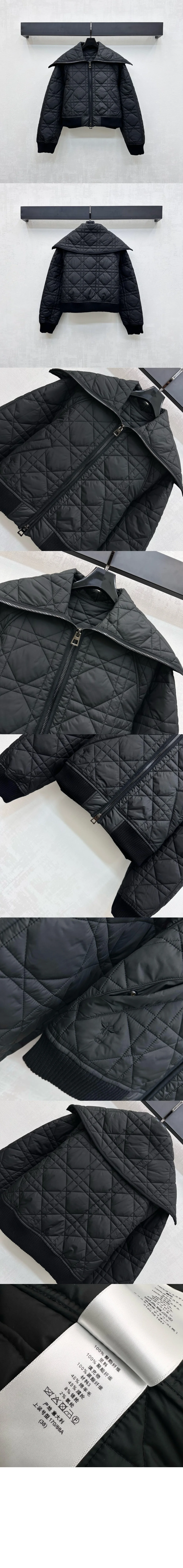 오버사이즈 칼라 매크로까나쥬 재킷 상세