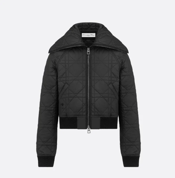 오버사이즈 칼라 매크로까나쥬 재킷