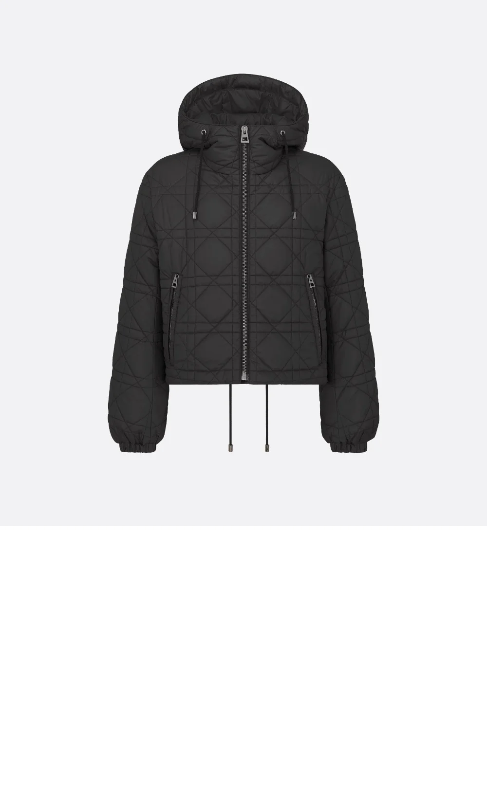 매크로까나쥬 크롭 후드 집업 자켓 (2color) 상세