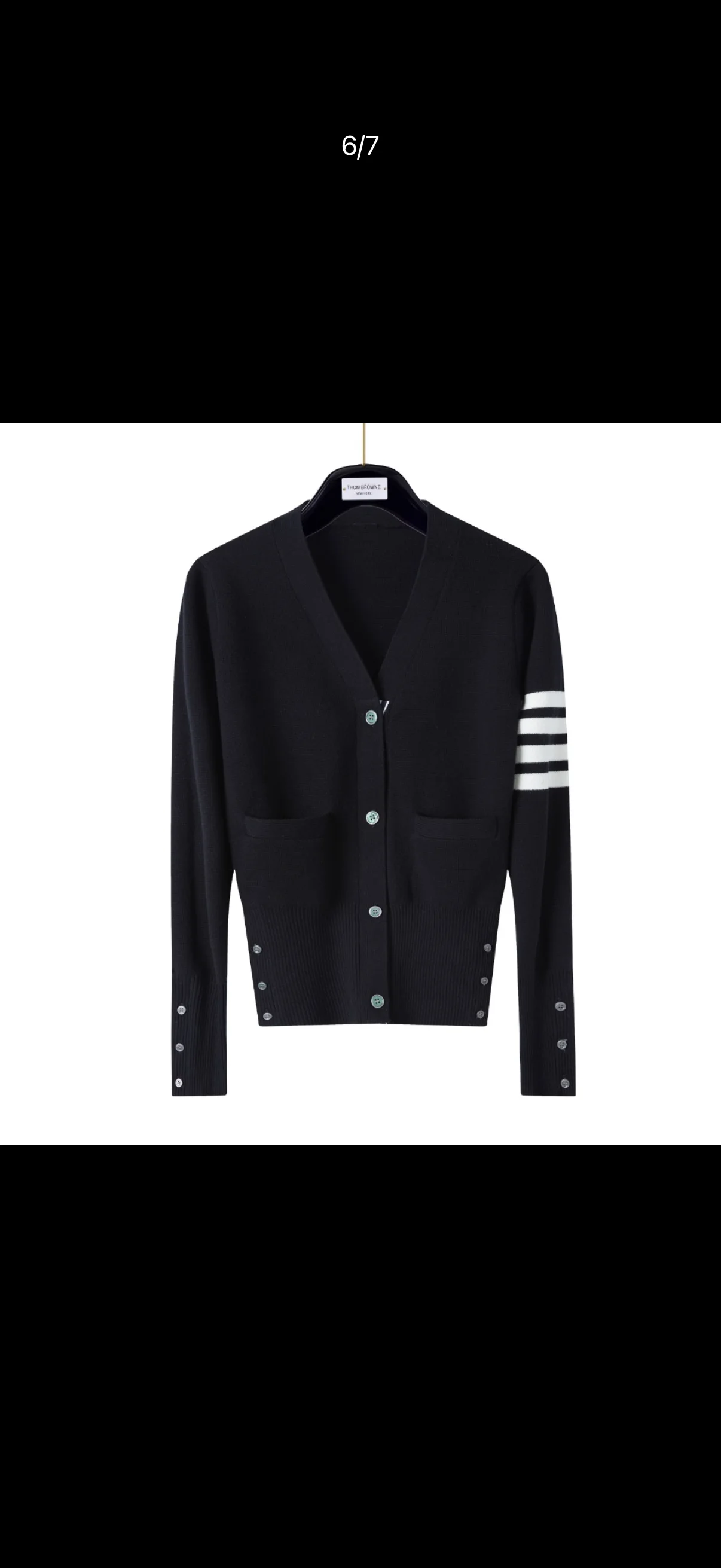 톰브라운 여성 밀라노 V넥 가디건 FKC207A 00014 415