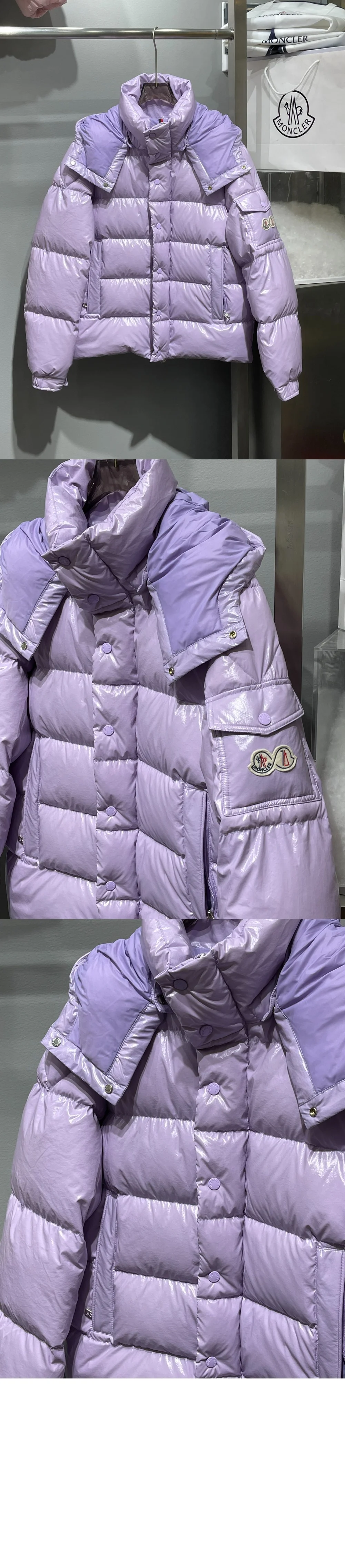 쇼트 다운 재킷 상세