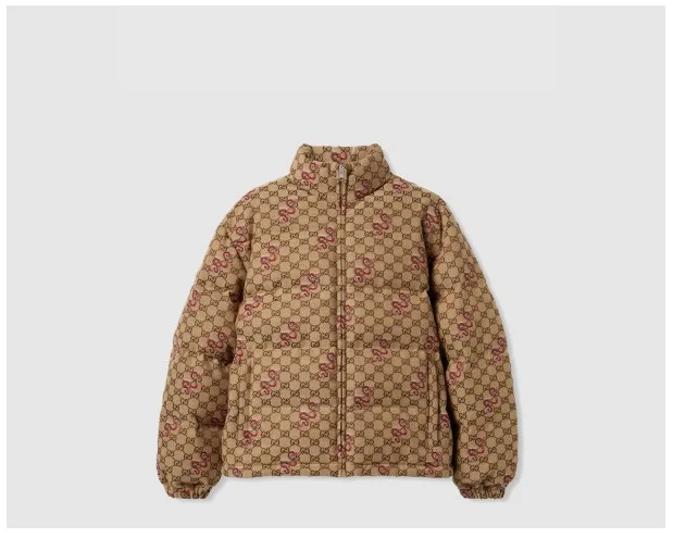 GG 캔버스 봄버 재킷
