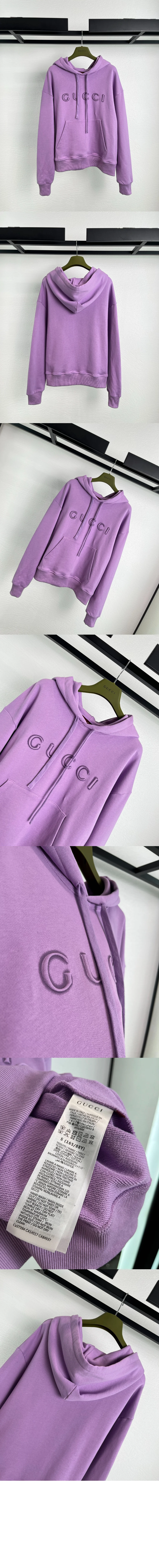 로고 코튼 후드 스웨트셔츠 상세