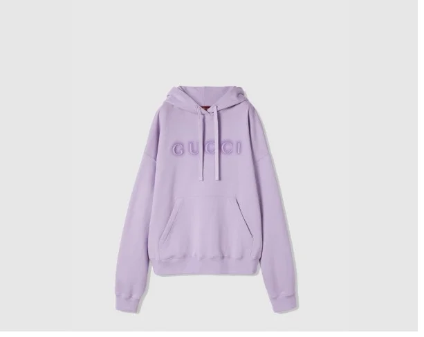 로고 코튼 후드 스웨트셔츠