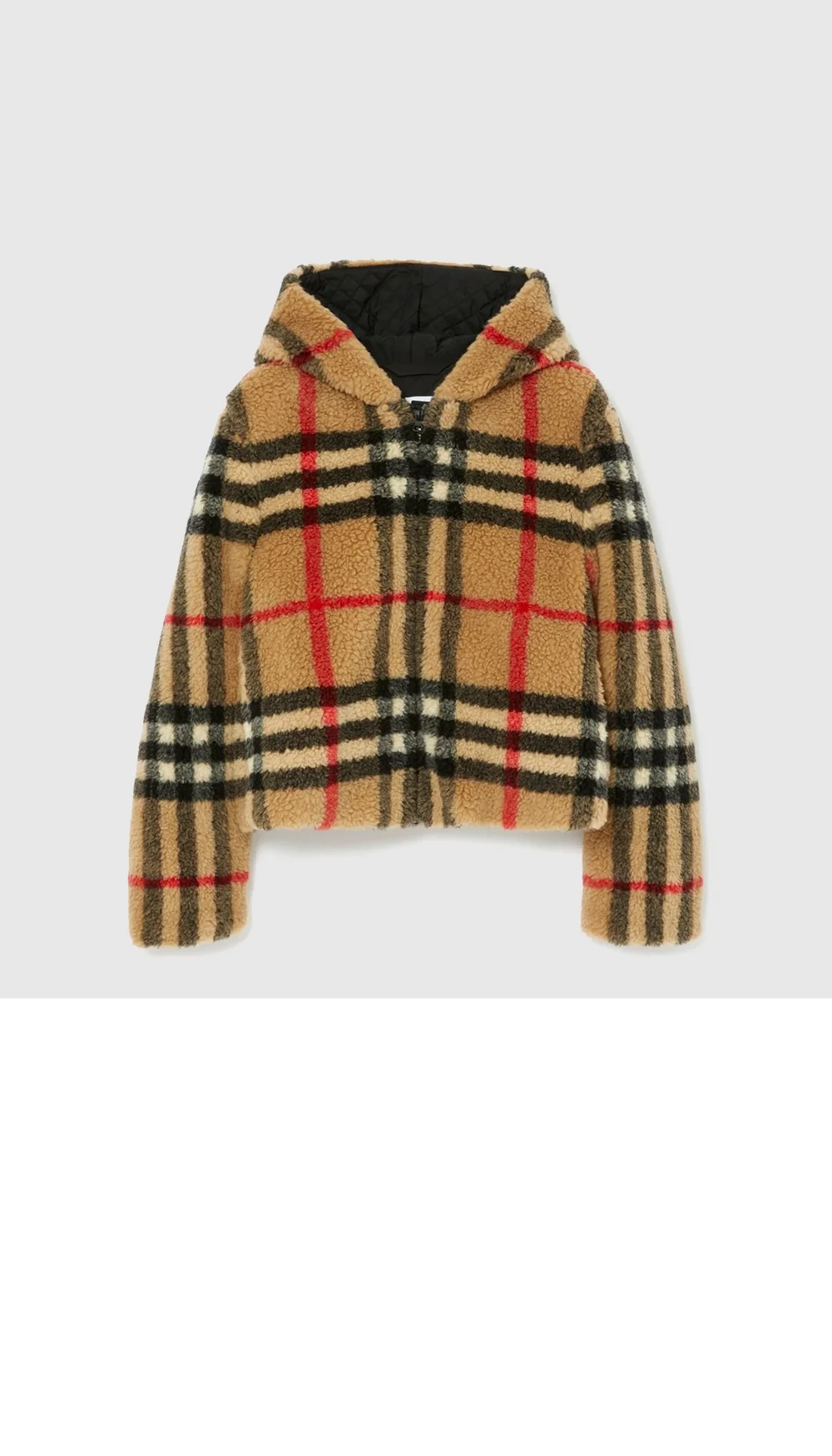 체크 플리스 재킷 상세