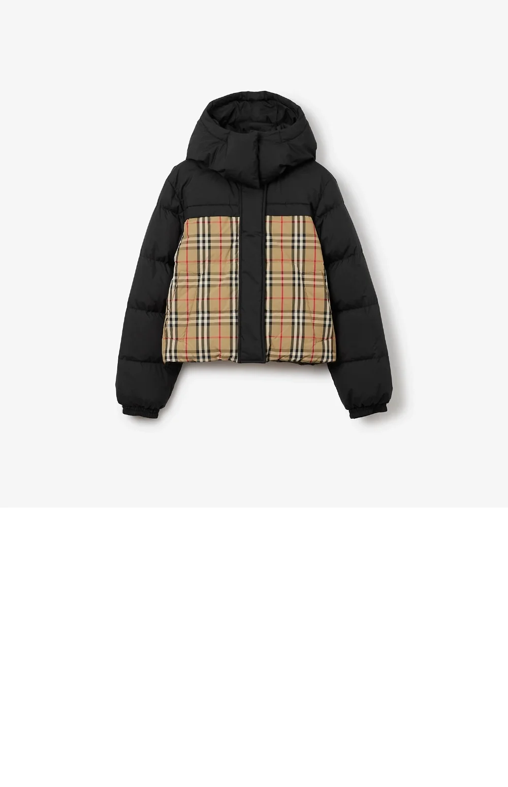 로고 쇼트 패딩 상세