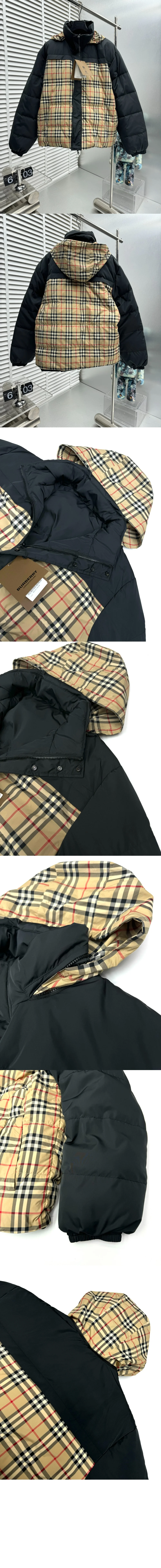 로고 쇼트 패딩 상세