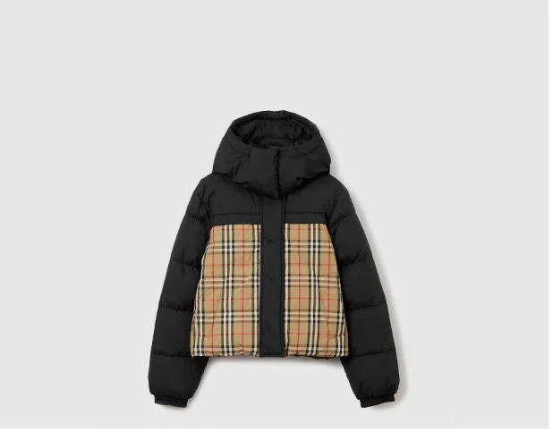 로고 쇼트 패딩