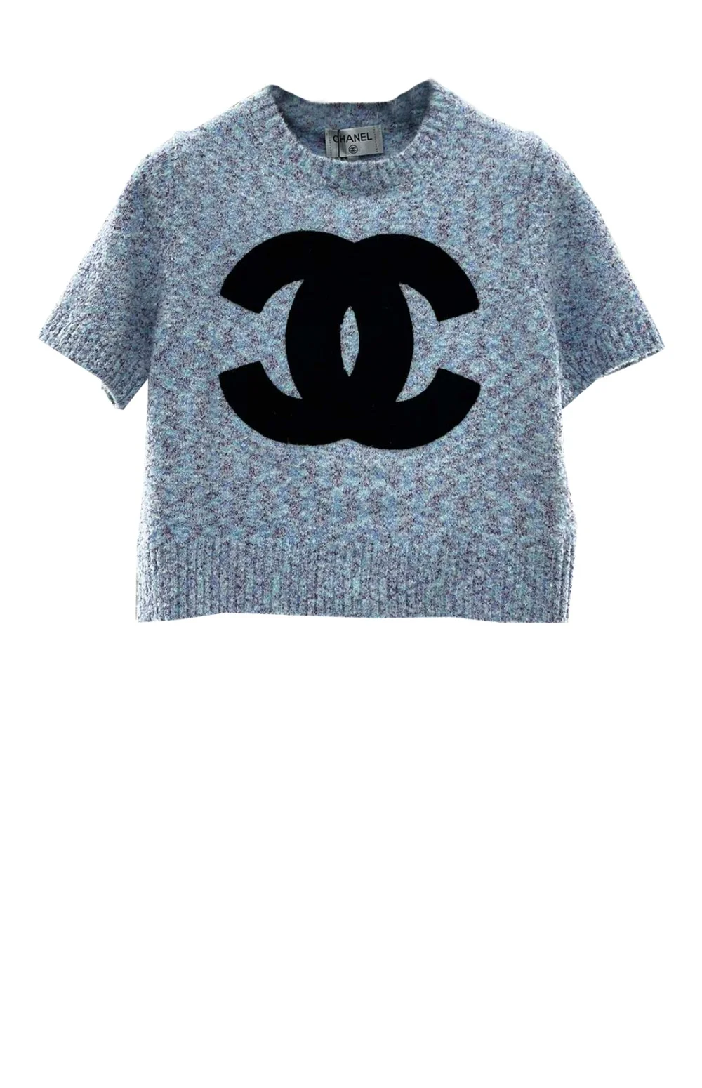 로고 니트 상의 상세