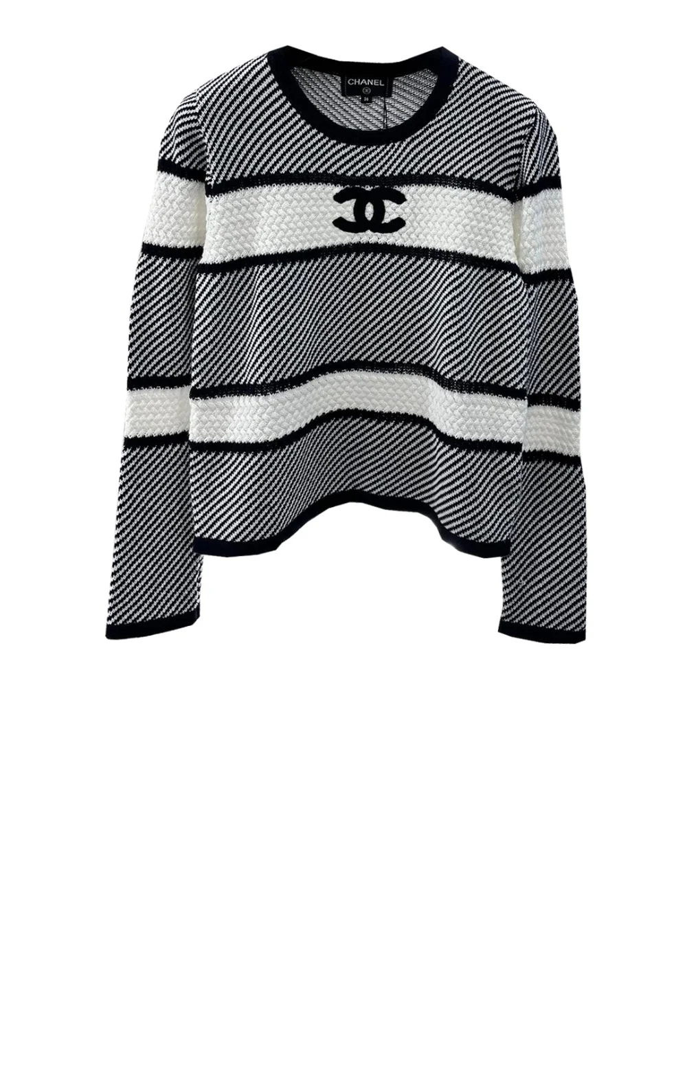 로고 니트 상의 상세