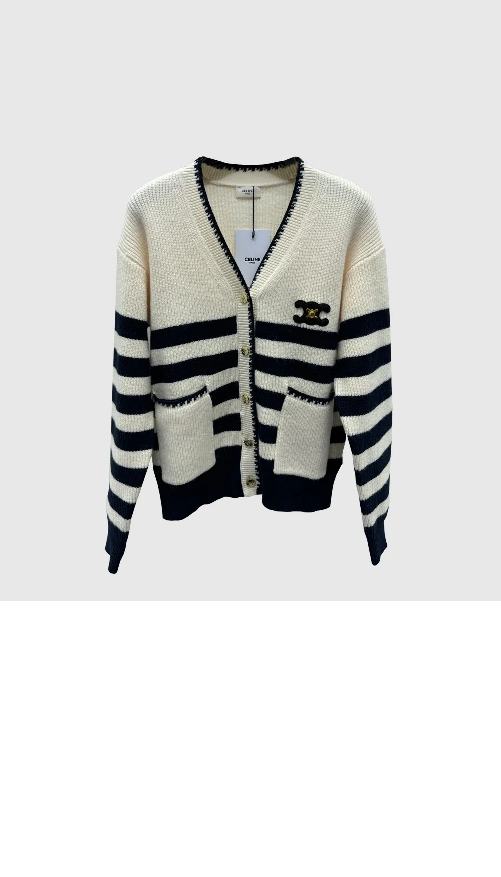 프린트 니트 톱( 2color) 상세